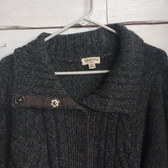 St. John's Bay Women's Size 3X Button Front Cable Knit Cardigan Sweater Cozy - Picture 2 of 8